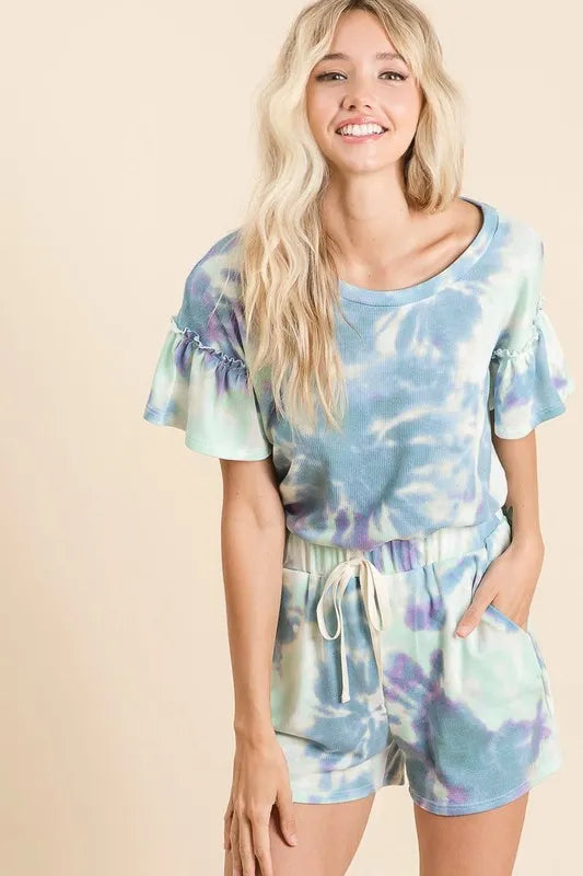 Colorful Tie Dye Summer Shorts