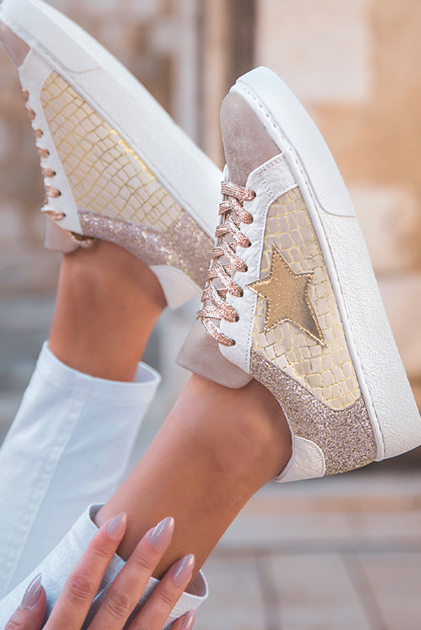 Sparkle Star Laceup Sneakers