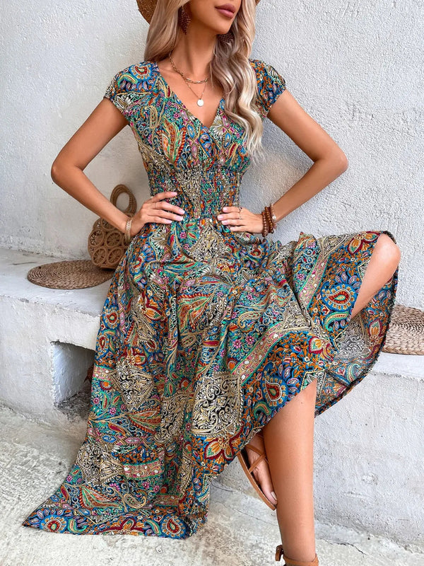 Chic Floral Midi Dress