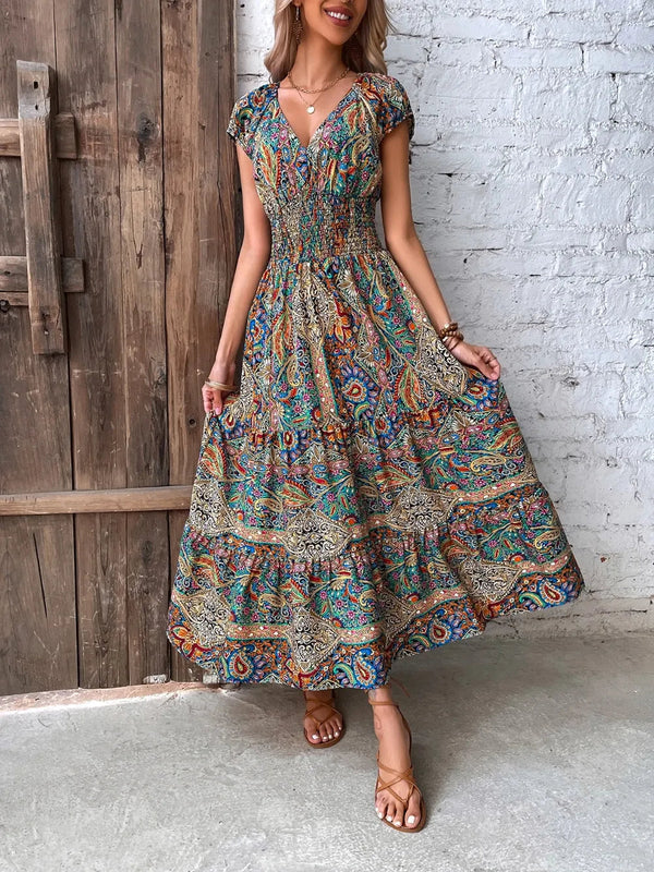 Chic Floral Midi Dress