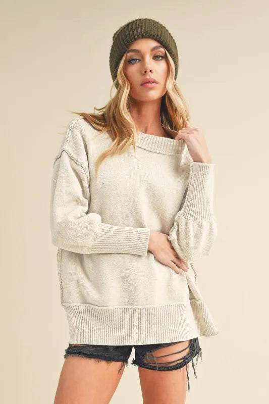 Cozy Chic Side Slit Sweater